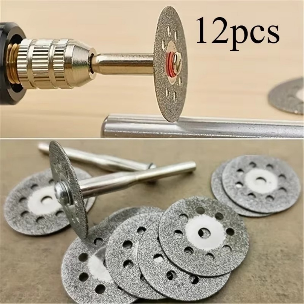 Cordless Rotary Tool Kit Accessories - 12 adet/takım elmas dilim elmas testere