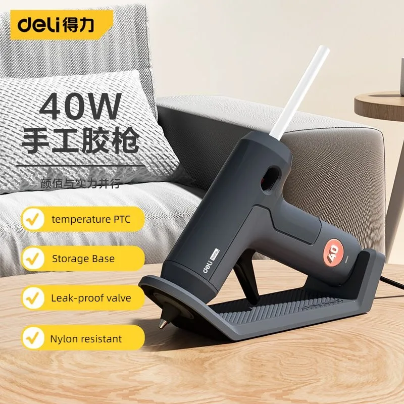Hot Melt Glue Gun Cordless - Deli 40W sıcak tutkal tabancası ile