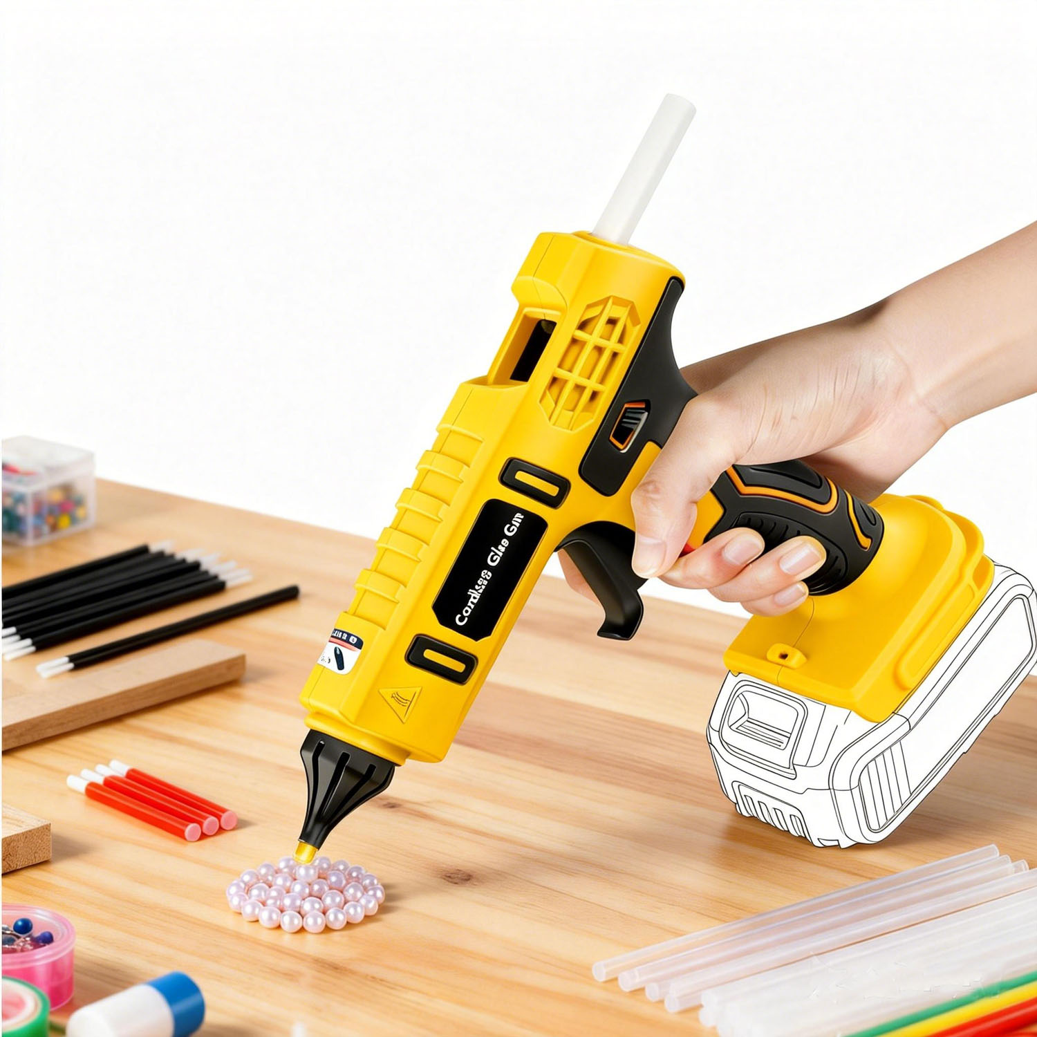DeWalt 20V Akü için 100W Kablo - Hot Melt Glue Gun Cordless incelemesi ve fiyatı