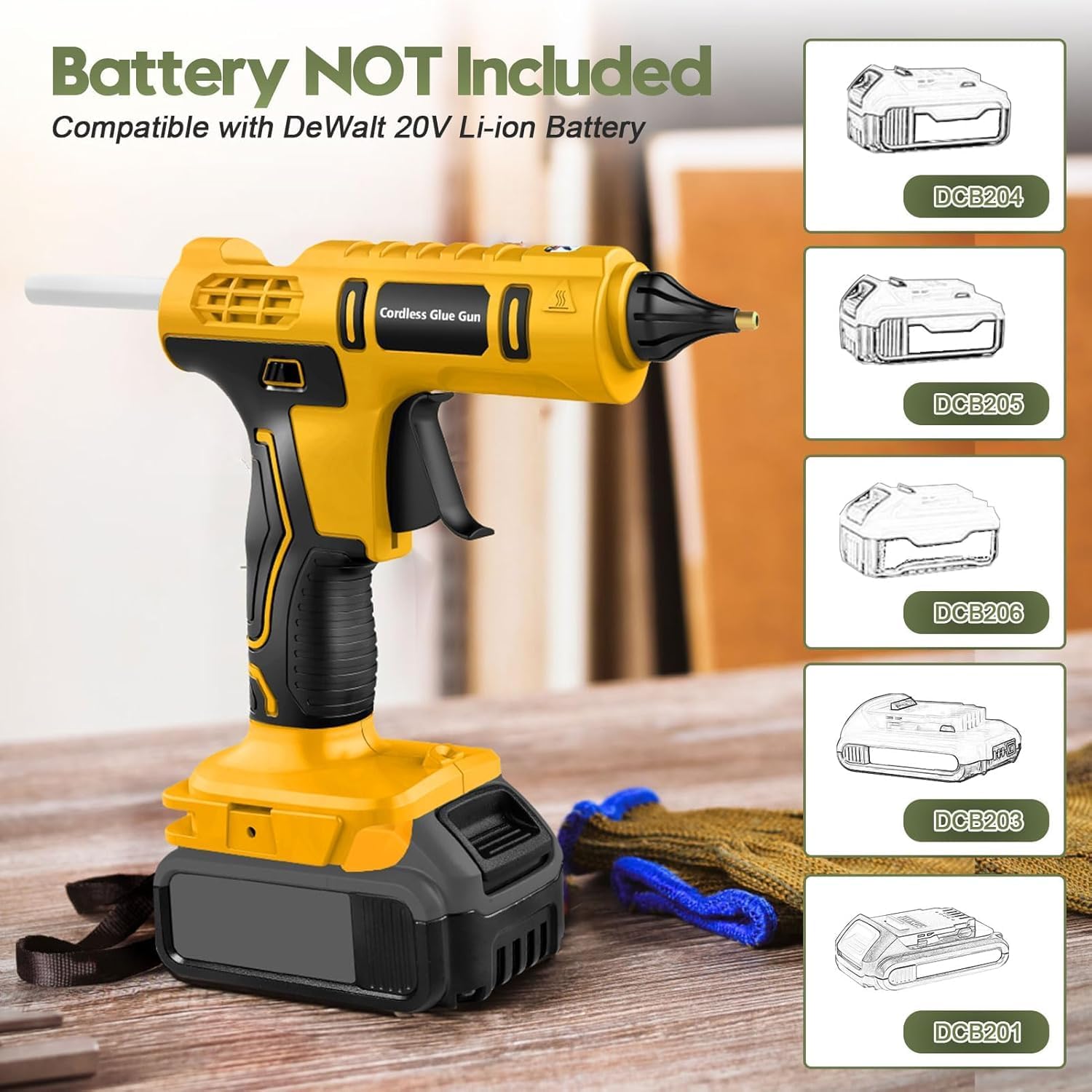 DeWalt 20V Akü için 100W Kablo - Hot Melt Glue Gun Cordless incelemesi ve fiyatı