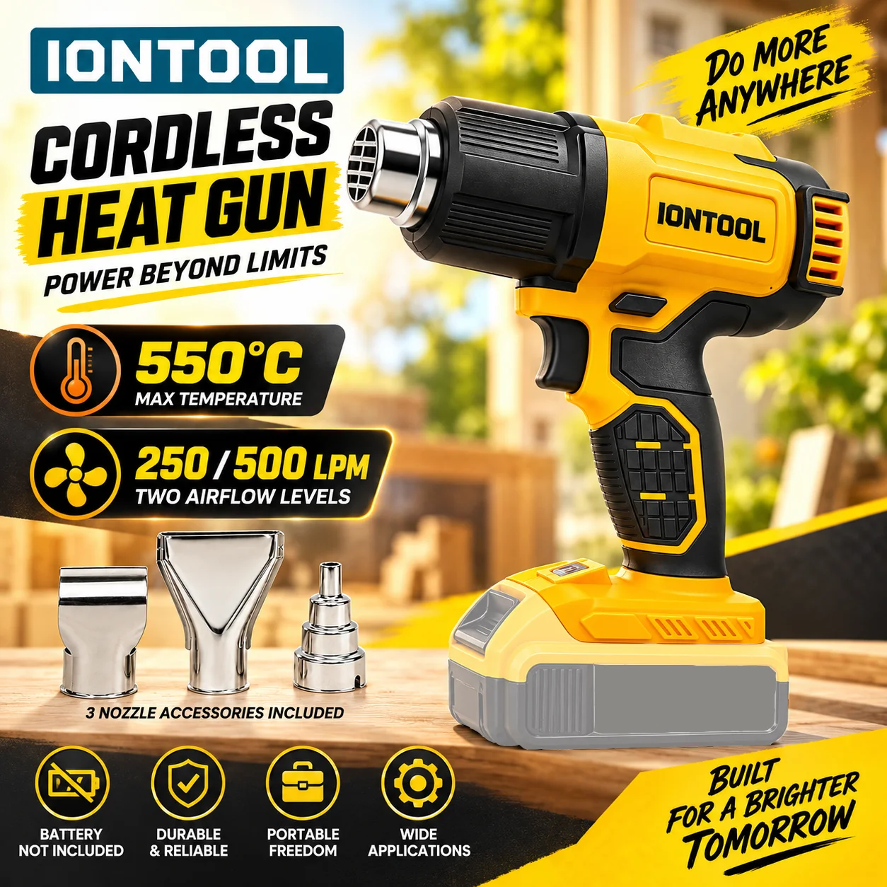 IONTOOL Kablosuz Isı Tabancası - Cordless Heat Gun For Shrink Tubing incelemesi ve fiyatı