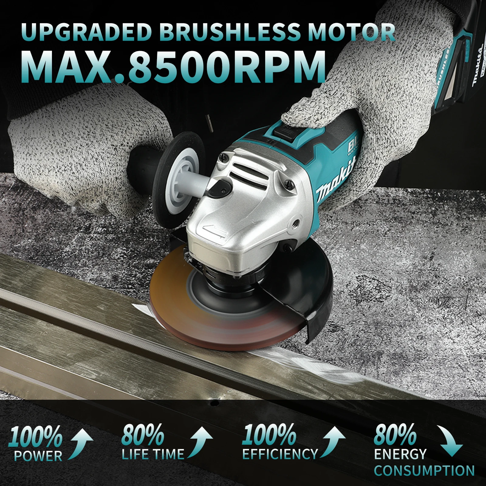 Makita DGA504 125mm Fırçasız L - Brushless Angle Grinder Battery Powered incelemesi ve fiyatı