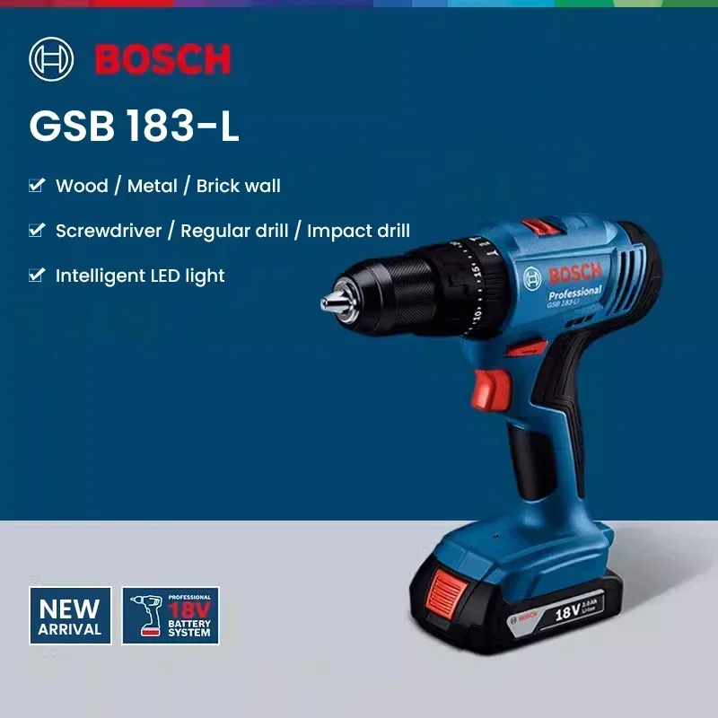 Bosch GSB183-LI 18V Şarjlı Dar - Brushless Cordless Electric Drill 18V incelemesi ve fiyatı