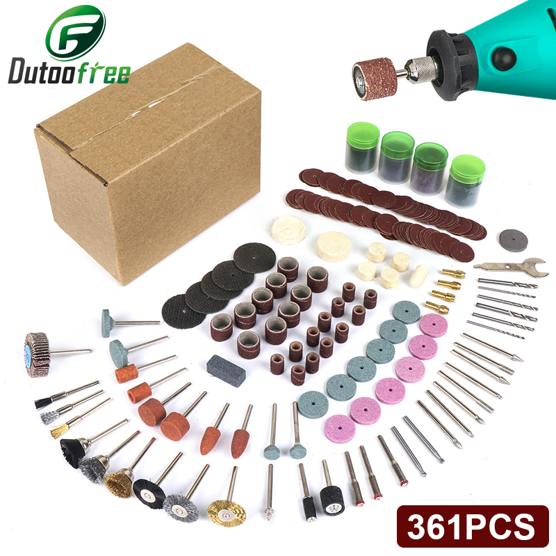 361 adet/grup Elektrikli El Al - Cordless Rotary Tool Kit Accessories incelemesi ve fiyatı