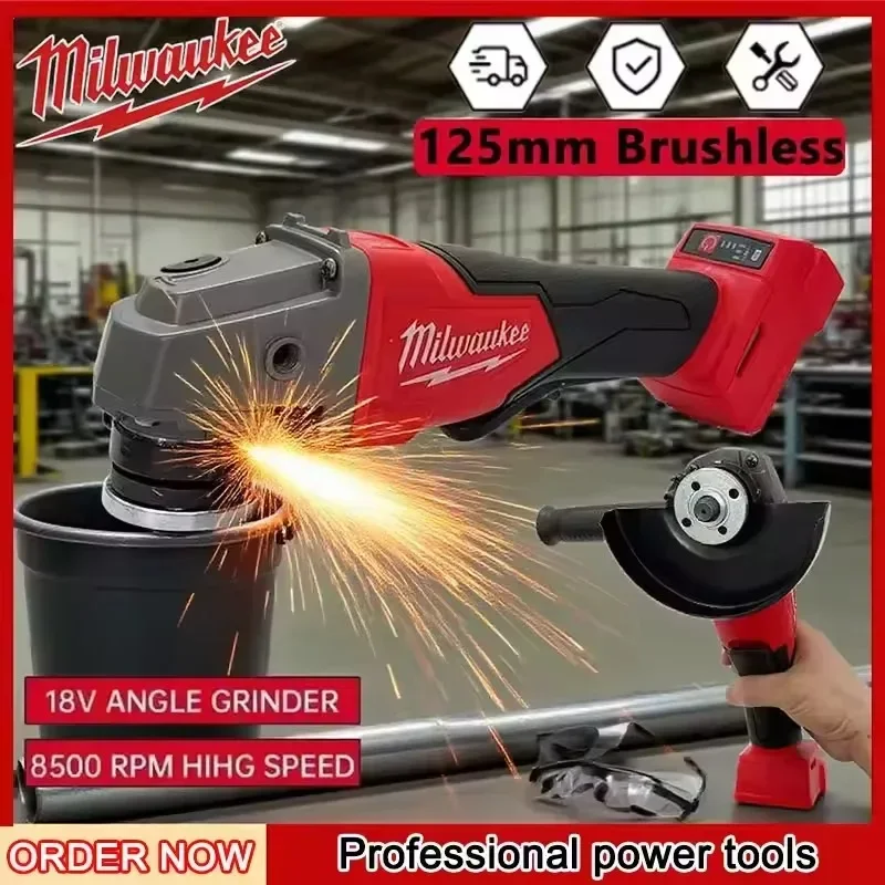 Yeni, Orijinal, Milwaukee 125  - Brushless Angle Grinder Battery Powered incelemesi ve fiyatı
